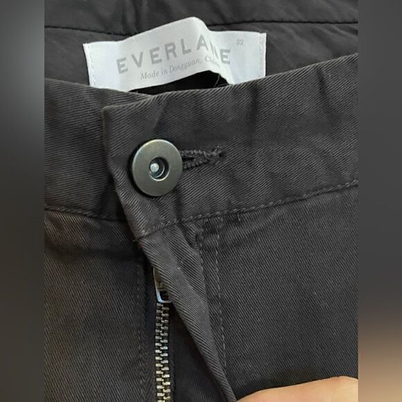 Everlane NWOT Dark Charcoal Grey Cotton Chino Trousers Size 32 - Picture 3 of 6